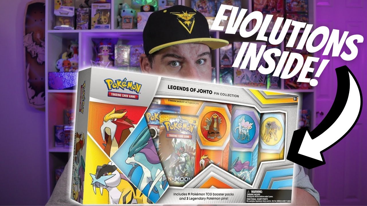 GAMESTOP EXCLUSIVE! Legends Of Johto Pin Collection Box Opening! Evolutions Inside!