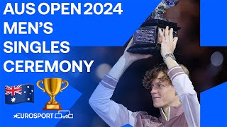 🏆 Men's Singles Ceremony | Sinner pulls off historic comeback to win AO | Australian Open 2024 🇦🇺 image