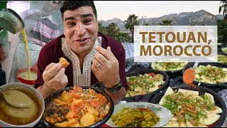 DEEP in old madina of Tetouan من هنا بدأت البيصارة المغربيه 🇲🇦#moroccovlog #food #tetouan #morocco screenshot 5