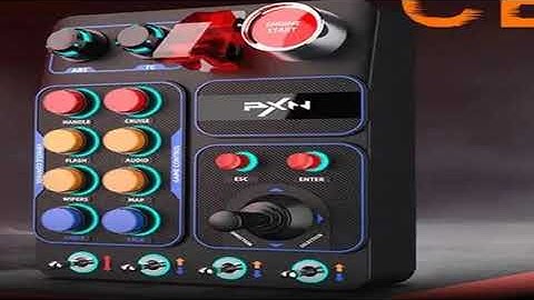 PXN CB1 Simulator Race Central Control Box Multifunctional Keys Control Box RGB For EURO T