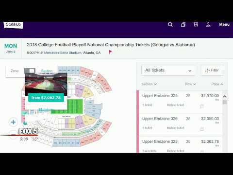 How much are tickets to the National Championship game
