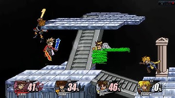 super smash flas 2 lloyd vs sora vs pit vs isaac