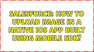 Salesforce: How to upload image in a native iOS app built using Mobile SDK?