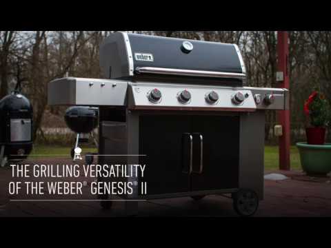 Газовый гриль Weber GENESIS II E-410 GBS (62011175), Цвет чёрный, видео 1
