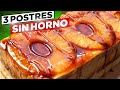 3 POSTRES DELICIOSOS SIN HORNO 🍰🧁 Con POCOS INGREDIENTES 😍 (RICOS y FACILES) LAS 3 MEJORES