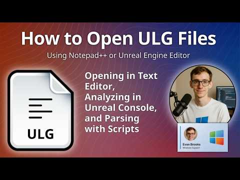 How to Open ULG Files (Unreal Engine Log)
