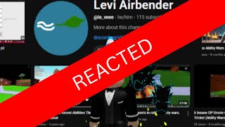 Reacting to Levi Airbender EXPOSED