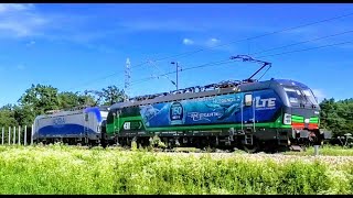 Passenger and freight trains, Croatia, July, 2020. (Croatian Railways) HŽ vlakovi, Dugo Selo, 2020.