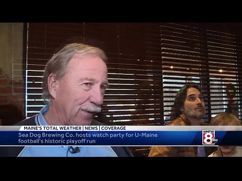 UMaine fans and alumi enjoy watch party at Sea Dog Brewing Company