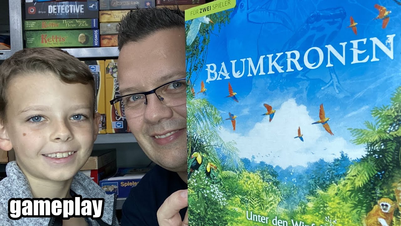 Baumkronen (Kosmos) gameplay - 2er Kartenspiel mit Ökosystem Regenwald ab 10 Jahren