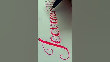 Calligraphy style writing subscribers request name "Jeevanantham"#calligraphy #shortsfeed #trending