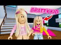 BABYSITTING A BRATTY KID IN ROBLOX!