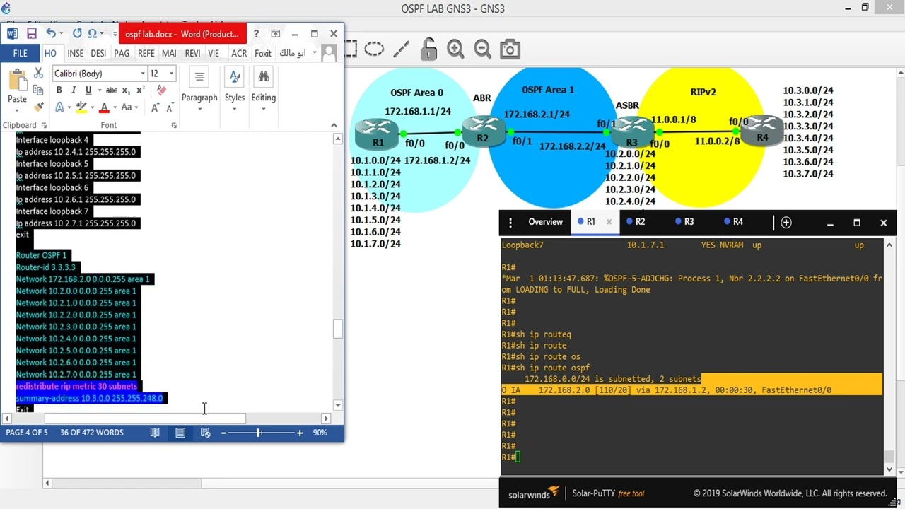 OSPF LAB configuration