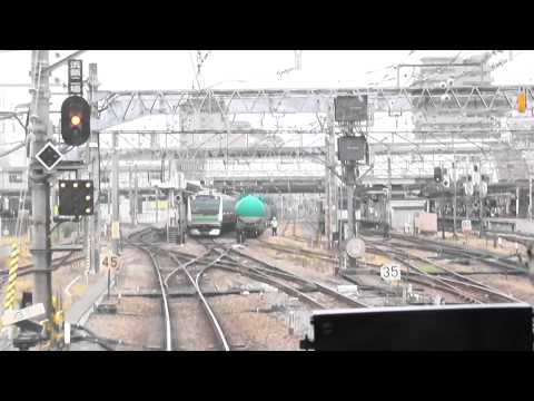 Ｅ３５１系とすれ違いからの八王子駅入線