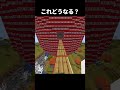 これ、どうなる？ #マイクラ #minecraft #マインクラフト