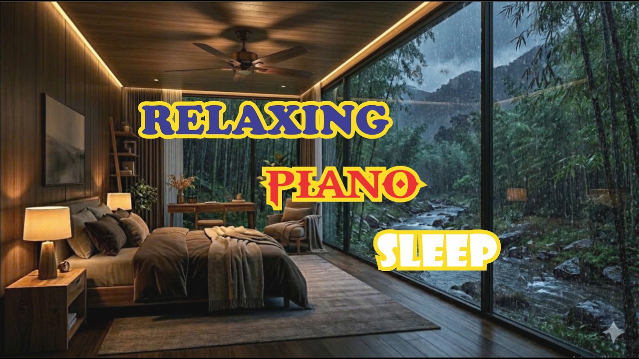 Relaxing Piano Music & Soft Rain Sounds for Deep Sleep, Stress Relief ...