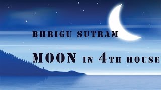 Bhrigu Sutram : Moon in 4th house