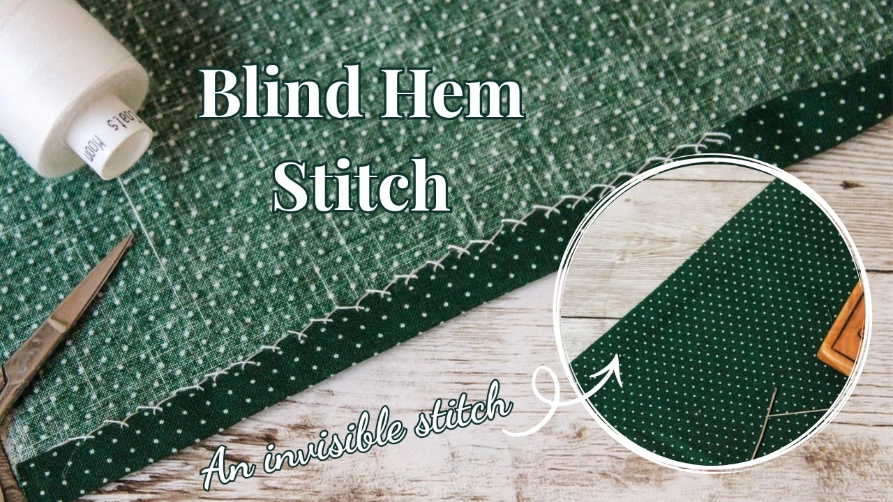 Как сделать потайной шов вручную || Невидимый шов