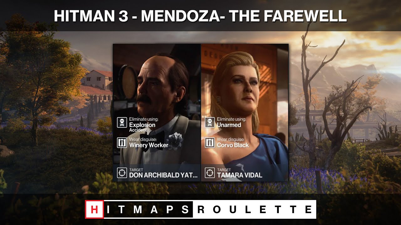 HITMAN 3 Mendoza The Farewell HITMAPS™ In Game Roulette YouTube