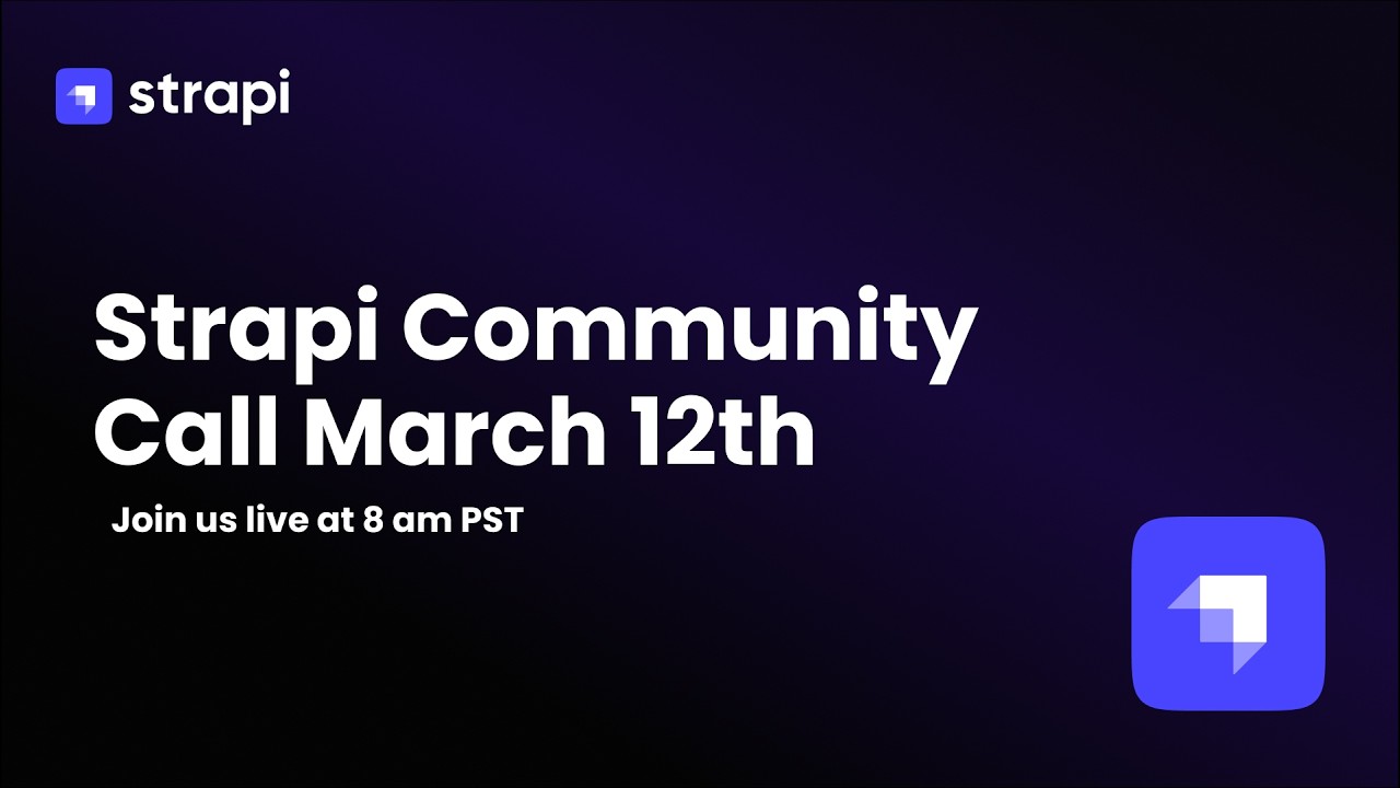 Strapi Community Call - YouTube