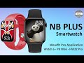 Nb plus smartwatch  app wearfit pro  watch 6  pk w66  hw22 pro  unboxing