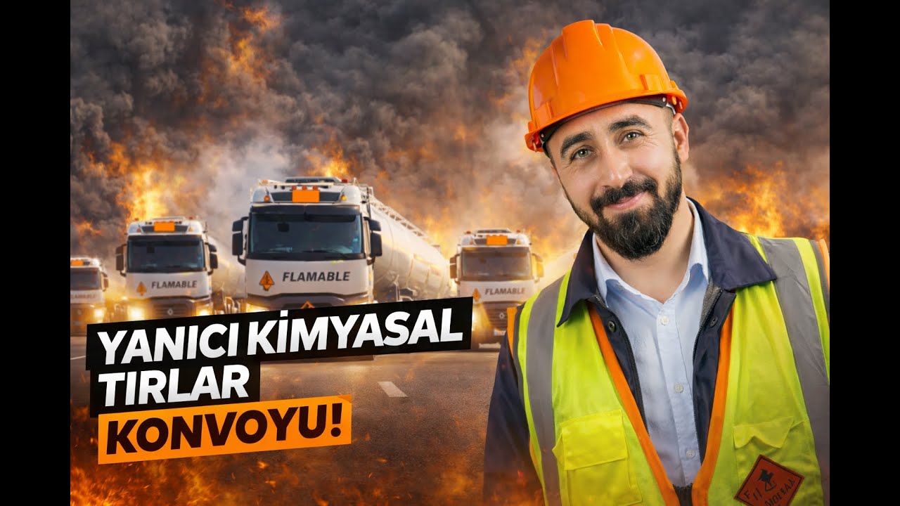 Yanıcı Kimyasal Tır Konvoyu | Tehlikeli Yolda Güvenli Taşıma 🚛⚠️( Tanker Hazırlık Süreci..)