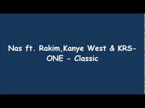 Nas ft. DJ Premier & Rakim & Kanye West & KRS-One - Classic (Lyrics on  screen)