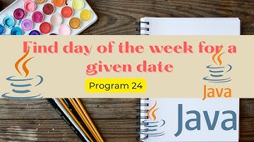 Find day of the week for a given date in Java