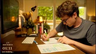 5-HOUR | Study With Me LIVE | Deep work, One break