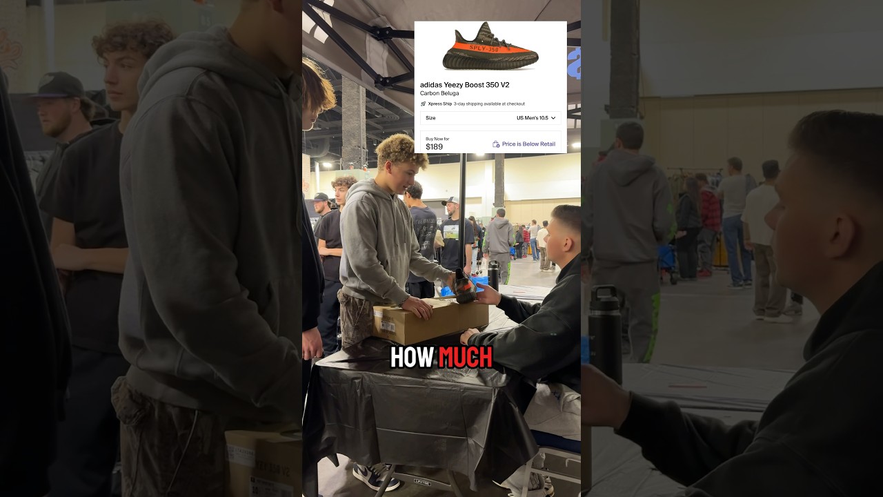 Покупка б/у Yeezy 350 Carbon Beluga на мероприятии Sneaker #sneakerhead #sneakers #reselling #res...