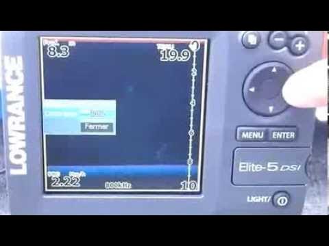 Interpretation des echos de poissons avec un sondeur lowrance