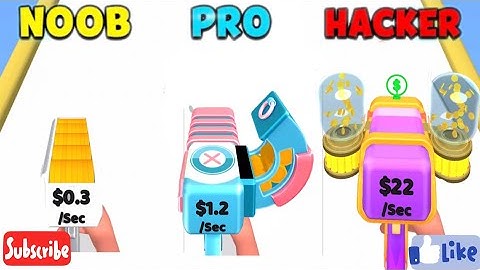 NOOB vs PRO vs HACKER In Moneygun Run #moneygunrun#moneygun #mrgames