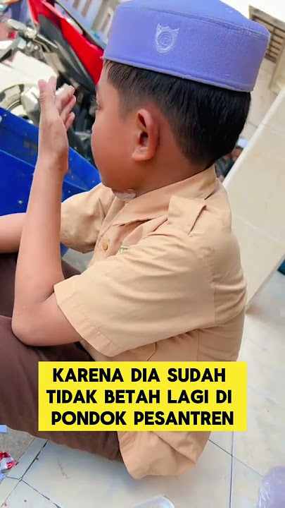 momen sedih ketika santri makan sambil menangis ‼️‼️ #santri #sedih #nangis #pesantren