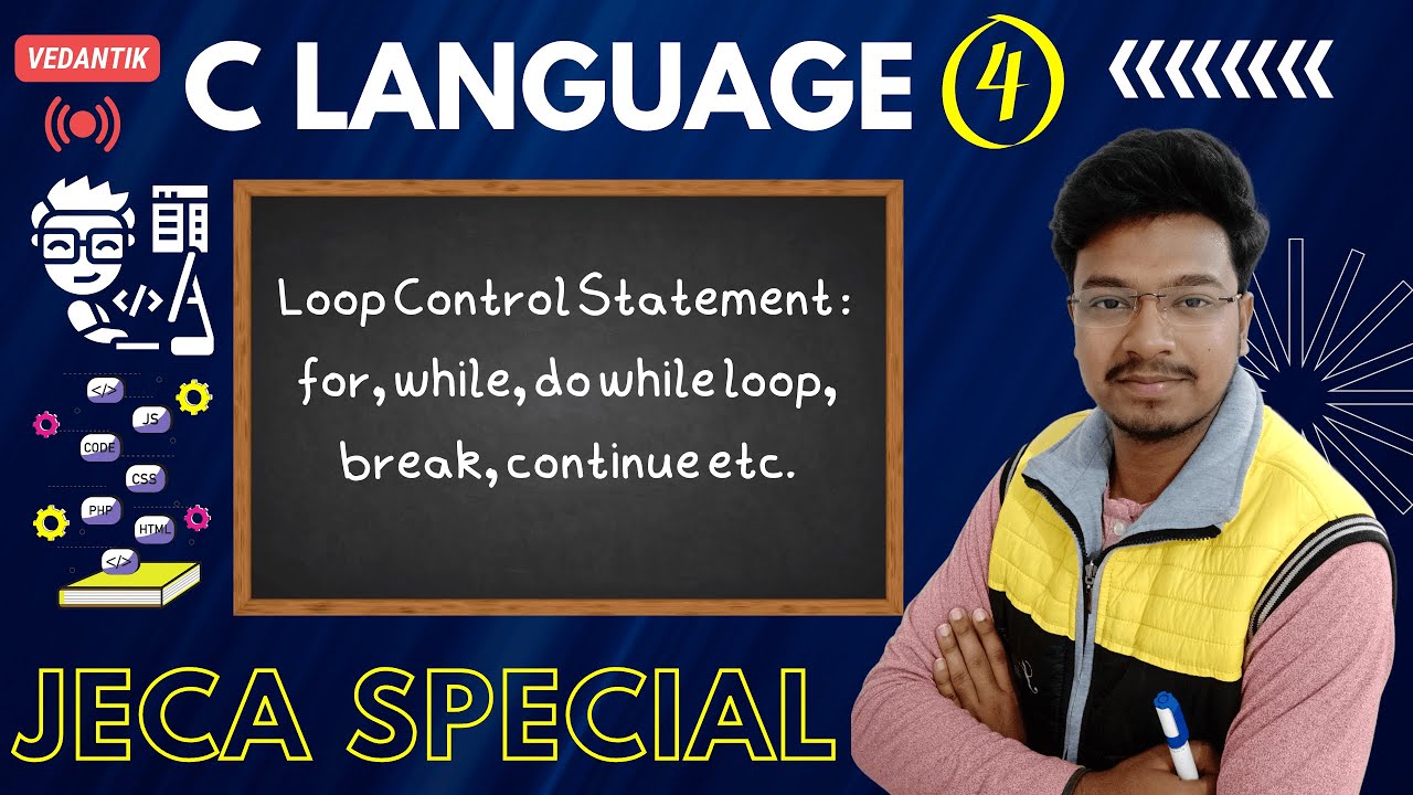 Loop Control Statement - C4 | C Language in Bengali | WB JECA Exam ...