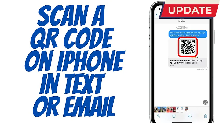 How to Scan a QR Code on iPhone in Text or Email! UPDATE!