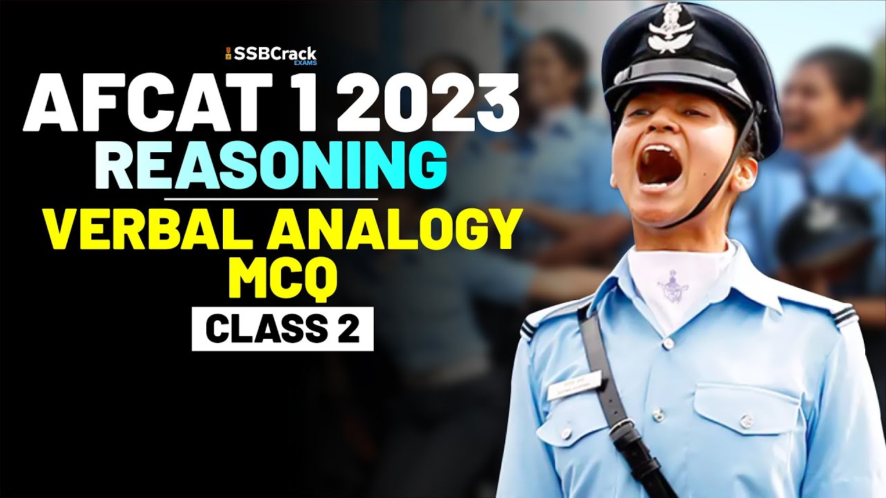 AFCAT 1 2023 Exam Reasoning 45 Days Crash Course - Verbal Analogy ...