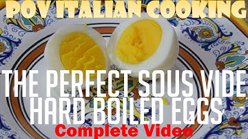 Make Perfect Hard-Boiled Eggs using a Sous Vide: POV Italian Cooking Special Episode