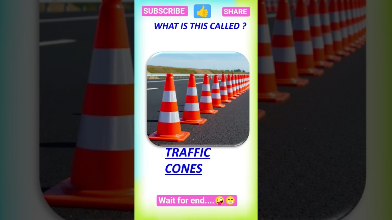 Can you name these traffic control tools?dailyenglish