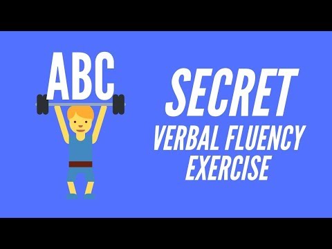 ANOTHER VERBAL FLUENCY IMPROVEMENT EXERCISE