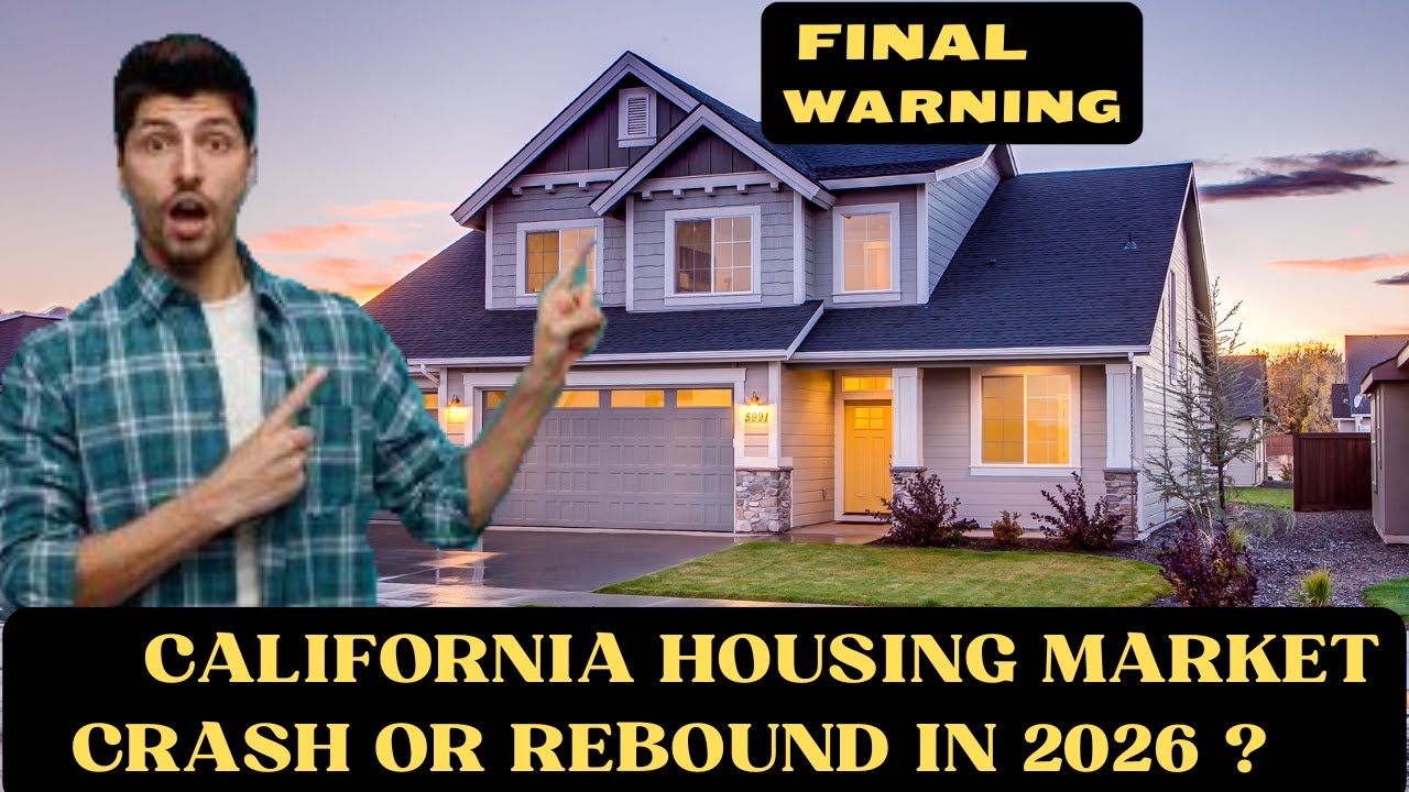 CALIFORNIA HOUSING MARKET CRASH OR REBOUND IN 2026 ? - YouTube
