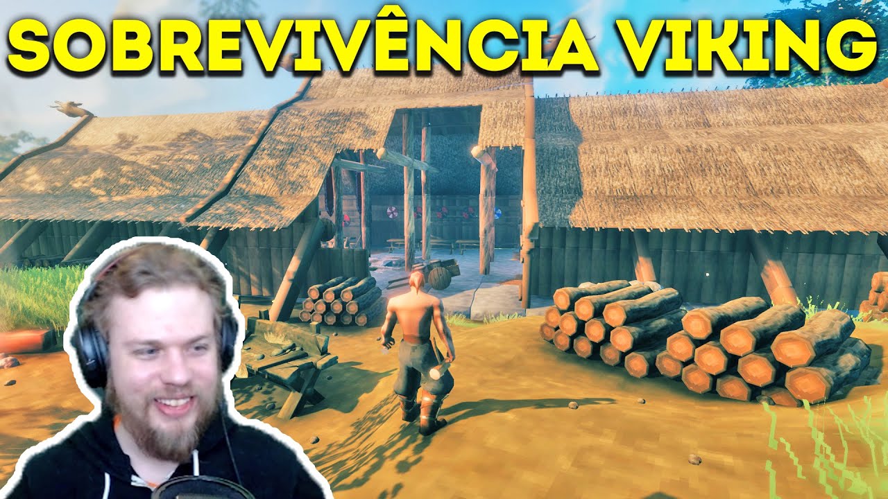 NOVO JOGO DE SOBREVIVÊNCIA VIKING  VALHEIM Gameplay Português #1