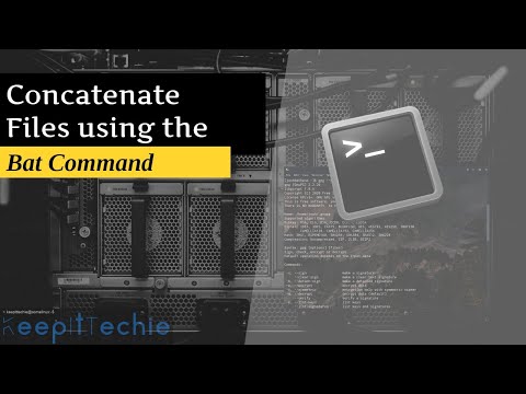 Bat Command | Concatenate files in the Linux Shell