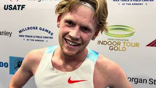 Parker Wolfe didn’t expect to make a bid for Millrose 2-mile win, has only done 1 specific workout