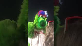 Phillie Phanatic visits us in section 104