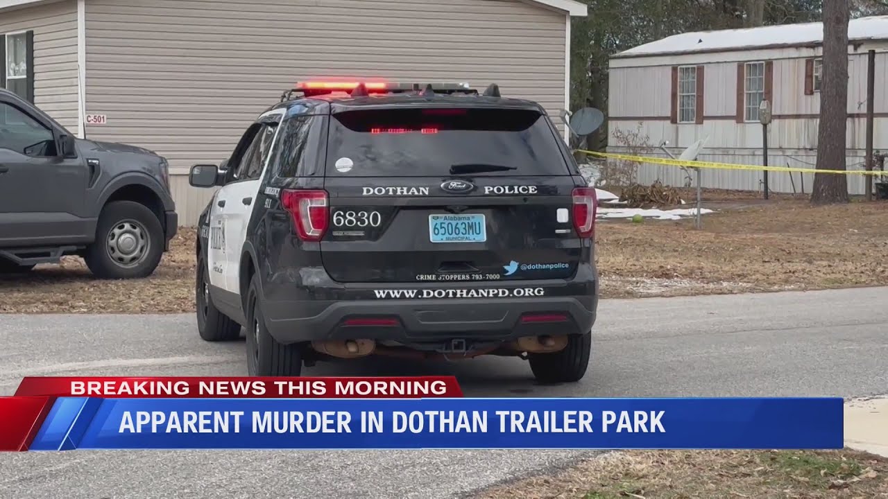 Apparent murder in Dothan trailer park, investigation underway - YouTube