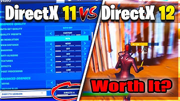 Fortnite Chapter 2 Directx 11 Mode vs Directx 12 Mode FPS Test and Comparison