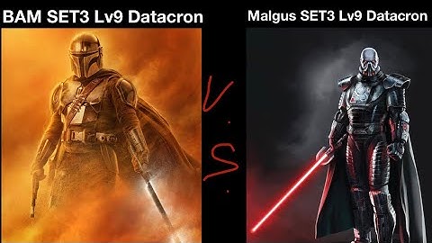 BAM vs Malgus (set 3 lv9 datacron testing) SWGOH