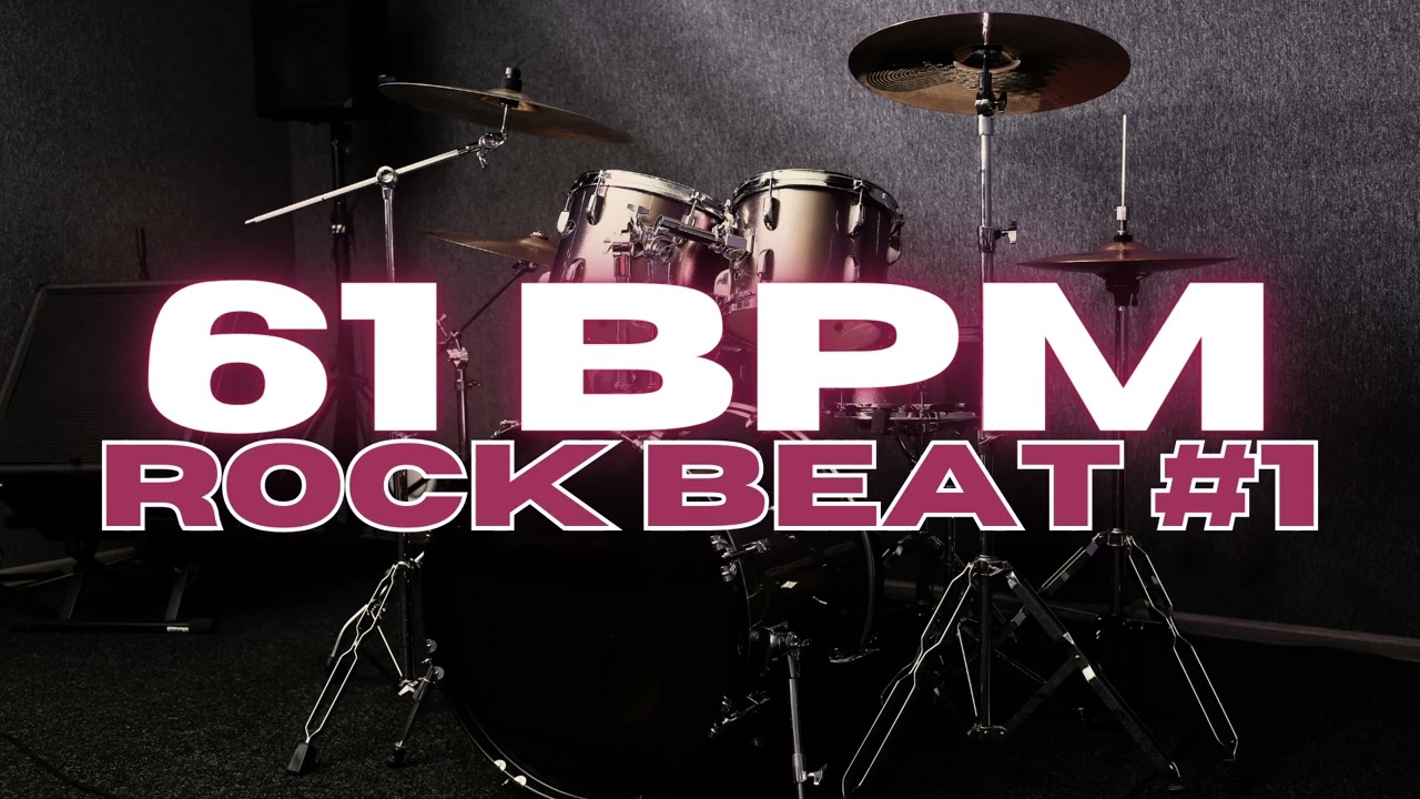 61 BPM - Rock Drum Beat - Loop 1