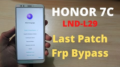 Honor 7c LDN-L29 Frp Bypass Last Patch Without Pc | Huawei 7c Google Frp