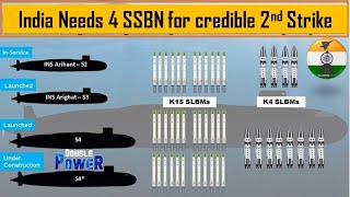 India needs 4 Nuclear powered Ballistic missile Submarines SSBN #indiannavy #submarine